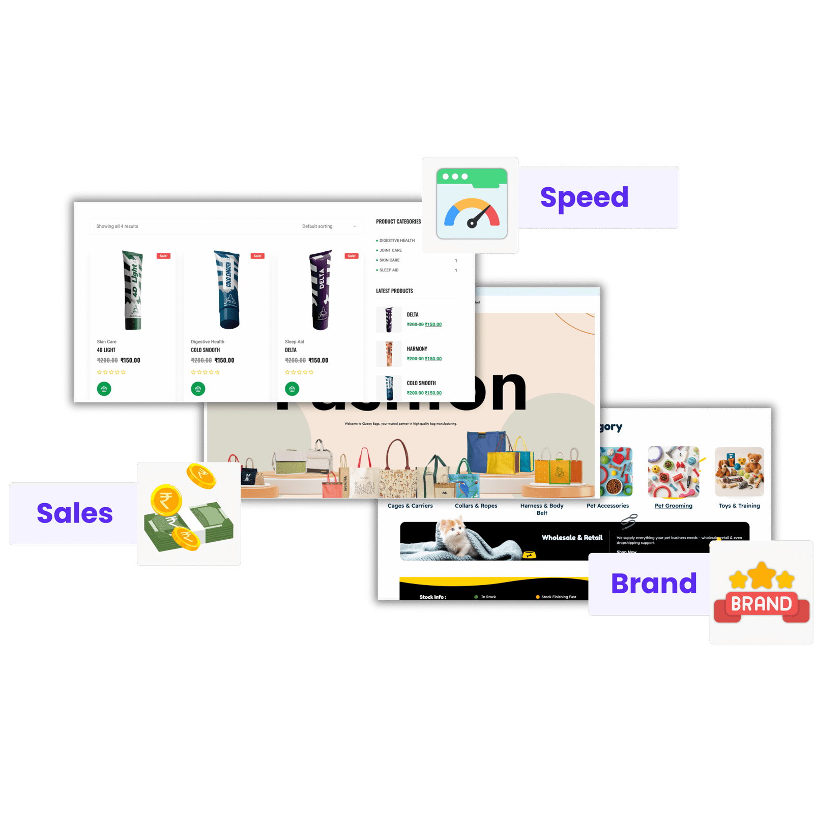 Website performance illustration